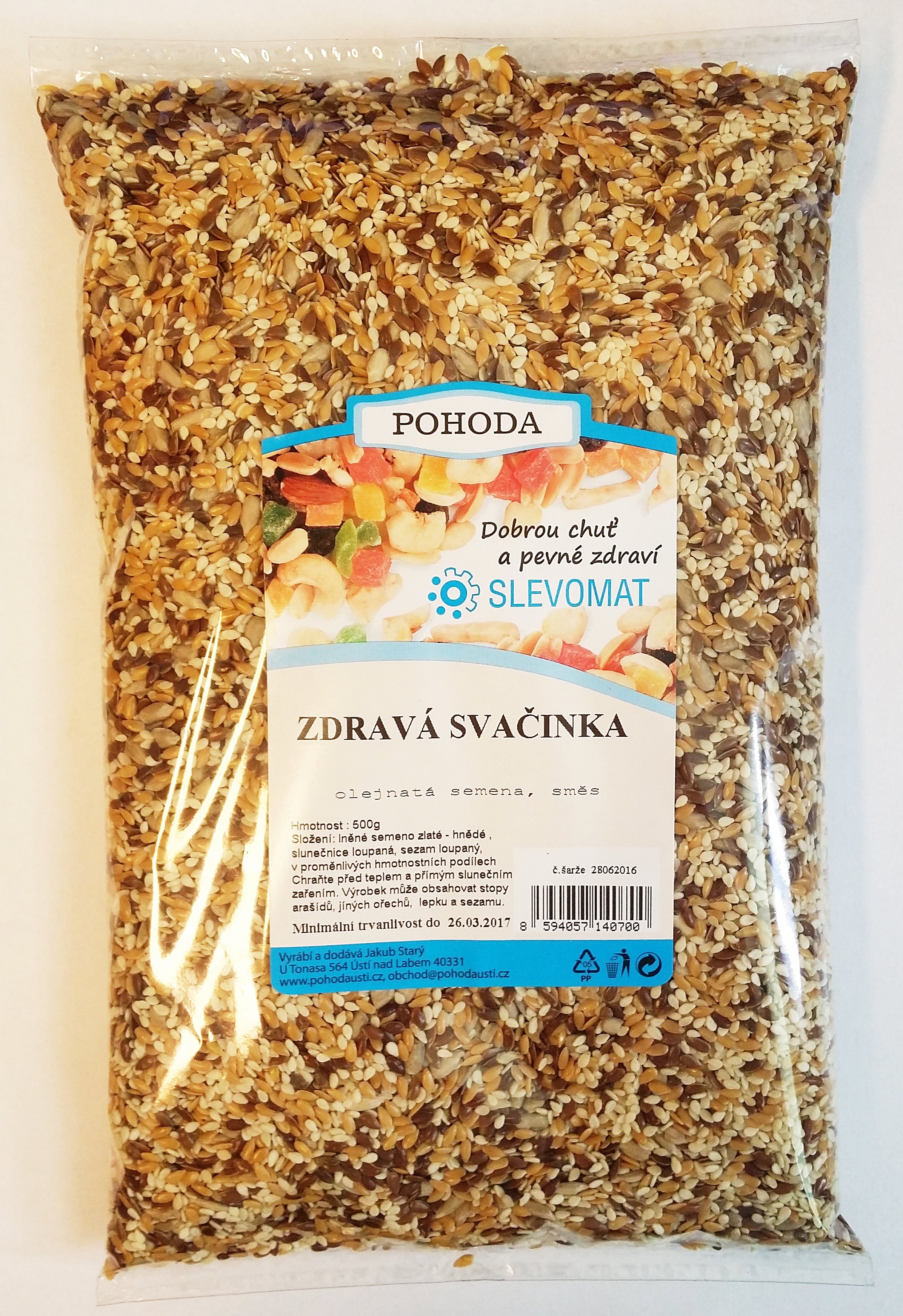 Zdravá svačinka, směs olejnatých semen, 500 g